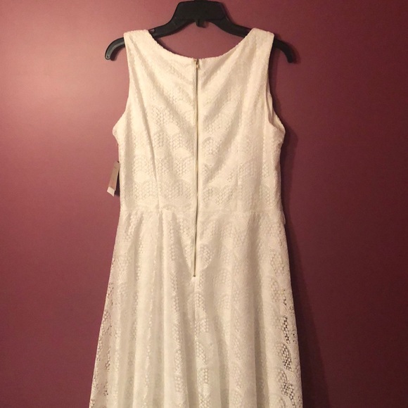 Danny and Nicole Size 12 White Dress - Picture 5 of 5